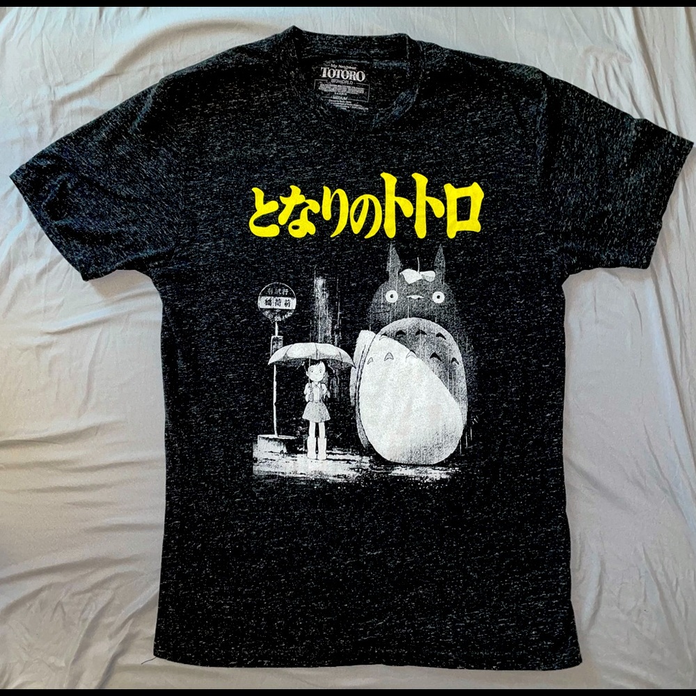 Totoro Graphic T-Shirt Grey Medium